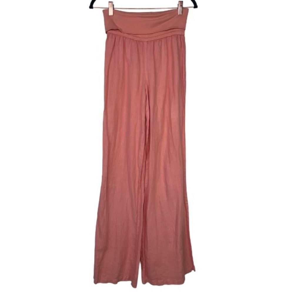 Elevenses Linen Foldover Pants